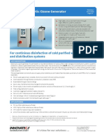 ELAP - Electrolytic Ozone Generator: For Continious Disinfection of Cold Purified Water Storage and Distribution Systems