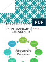 Literature Review Step1: Annotated Bibliography: ENGL201-Week 4