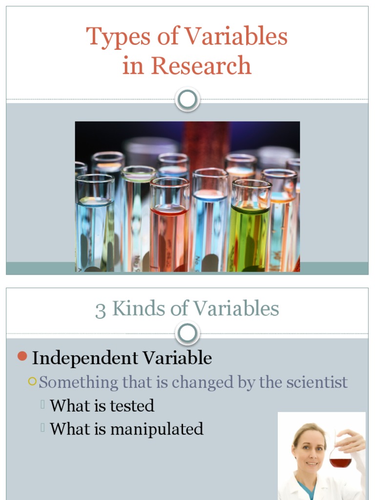1 - Types of Variables | PDF | Dependent And Independent Variables ...