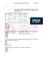 24th May SBI PO Pre Quant Daily Mock