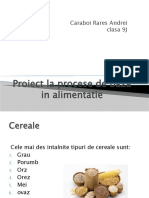 Proiect La Procese de Baza in Alimentatie