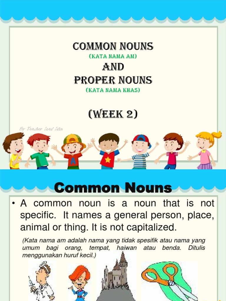 Common and Proper Nouns PDF Semantic Units Semantics
