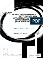 An Analysis of Informal Settlements and Applicability of Visual Settlement Planning (Visp) in South Africa