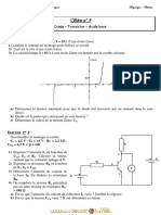Série D'exercices #9 - Sciences Physiques Diode - Transistor - Acide Base - 2ème Informatique (2011-2012) MR Adam Bouali - 2