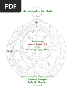 The Venerable Astrolabe