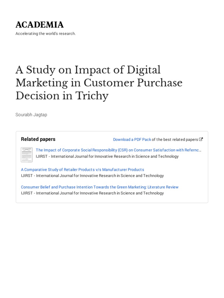 IJIRSTV2I10099 With Cover Page v2 | PDF | Digital Marketing | Marketing