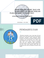 Strategi Komunikasi Guru Dalam Mengasah Kemampuan Komunikasi Pada Murid Tunarungu