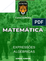 MATEMÁTICA - Ex. - Expressões Algébricas