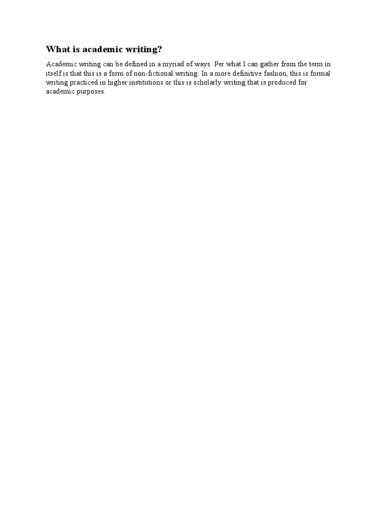 what-is-academic-writing-pdf