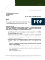 Propuesta Económica para El Estudio de Caracterizacion Del Material Aurífero Agrominera BERACA
