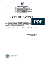Certification of Enrolment