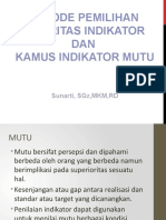 Pemilihan Prioritas Dan Kamus Mutu