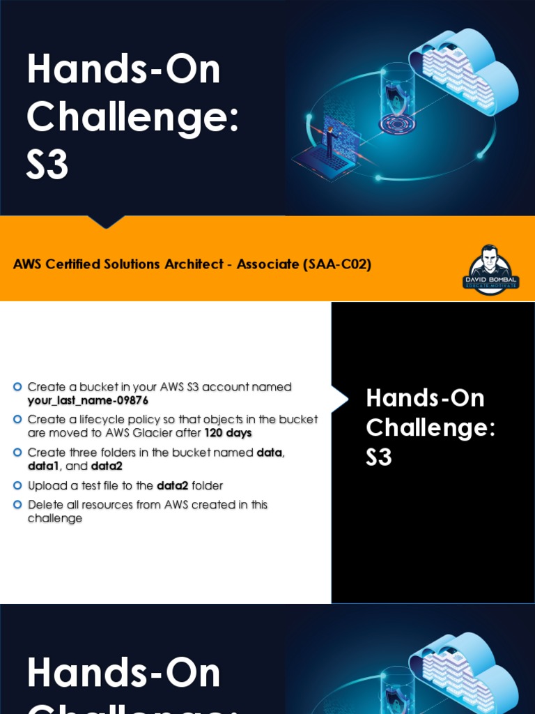 S3 HandsOn Challenge Create Bucket, Lifecycle Policy and Folders PDF