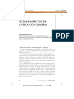 GRINOVER, Ada Pelegrino. Os Fundamentos Da Justica Conciliativa