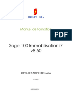 Manuel de Formation Sage 100 Immobilisation SADIPIN