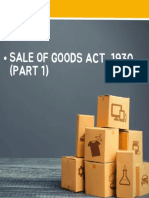 Law, Sale of Goods Act, 1930