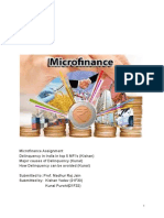 Delinquency in Microfinance in India (30.10.22)