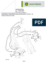 Sistema do Cortador de Pontas - Linhas e Cilindros de Elevação da Faca Lateral do Divisor de Linha