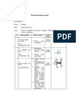 Matrik Perbaikan Proposal FAREDHO