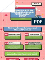 Dinamika Peran Indonesia Dalam Perdamaian Dunia