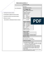 2.0. Matriz Do Teste 1