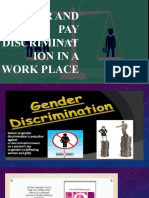 Gender and PAY Discriminat Ionina Work Place: Click To Add Text