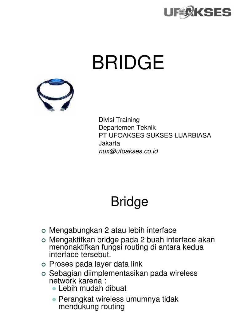 Modul Bridge | Arsitektur Komputer | Jaringan Komputer