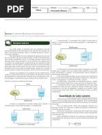 Fórmulas e Conceitos de Termologia | PDF | Temperatura | Calor