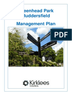 Greenhead Park Management Plan 2012