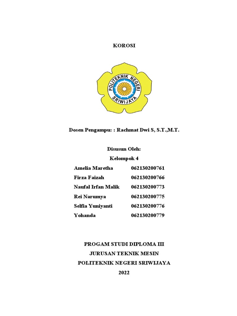 Pengertian dan Jenis-Jenis Korosi | PDF | Teknologi & Rekayasa