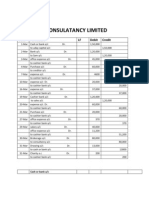 Uday Consulatancy Limited: Date Particulars LF Debit Credit