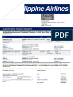 Electronic Ticket Receipt 11DEC For RHENEIR MORA