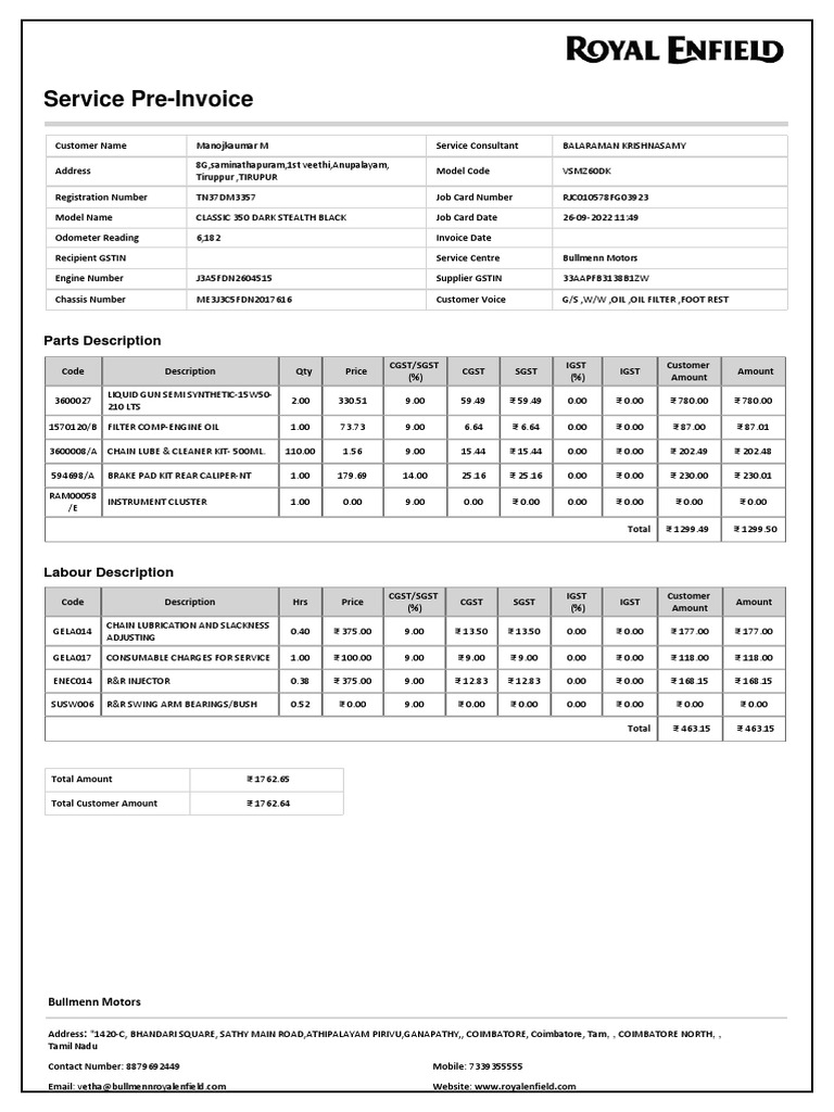 A Routine Service and Maintenance Checkup Oil Change, Filter