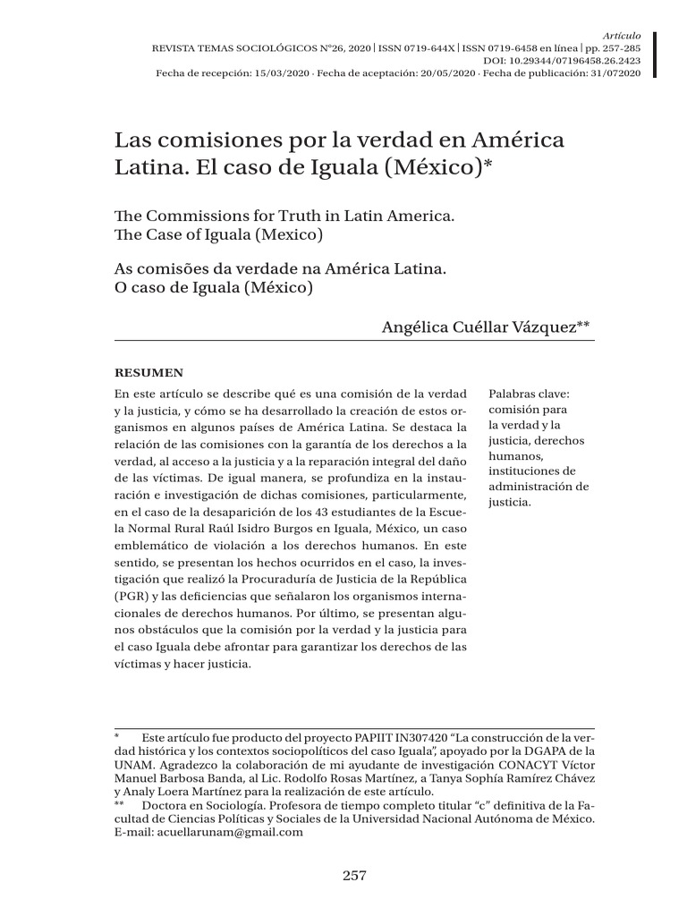 Comisiones de la verdad en América Latina | PDF | México | Verdad
