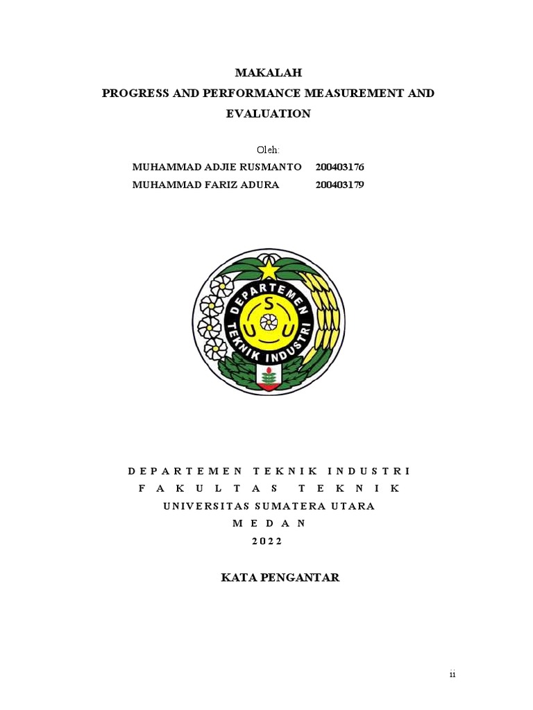 Kelompok 13 - Progress and Performance Measurement and Evaluation | PDF ...