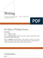 6 Steps Writing Process from Pre-Writing to Rewriting