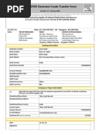 Electronic Funds Transfer Form Employee