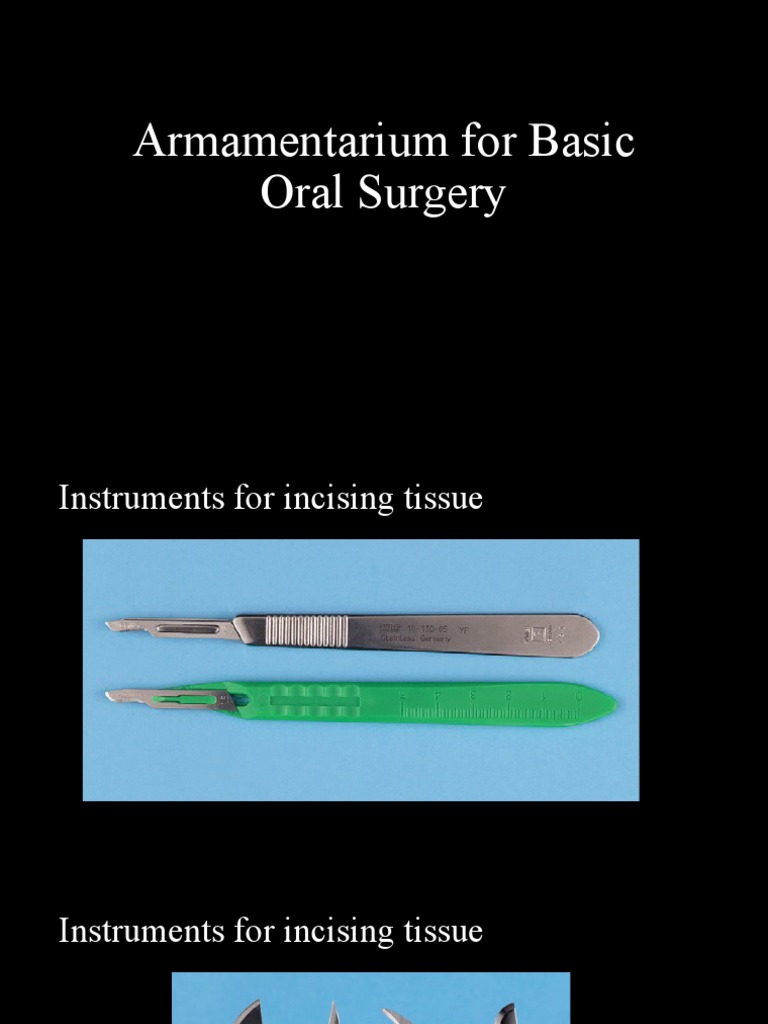 Armamentarium For Basic Oral Surgery PDF
