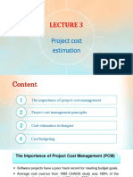 Lecture 3 - Project Cost Estimation