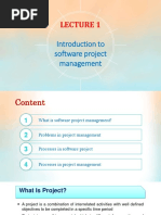 Lecture 1 - Introduction To Software Project Management