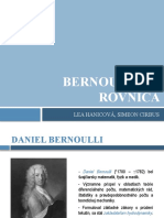 Bernoulliho Rovnica