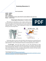 Rendering Dimensions (1) : Measuring The Dimensions of Vertical or Horizontal Objects