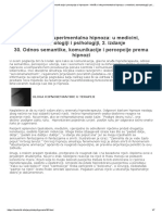 Odnos Semantike, Komunikacije I Percepcije S Hipnozom - Klinička I Eksperimentalna Hipnoza - U Medicini, Stomatologiji I Psihologiji, 2. Izdanje