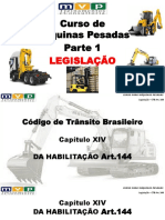 Legislação para condução de máquinas pesadas