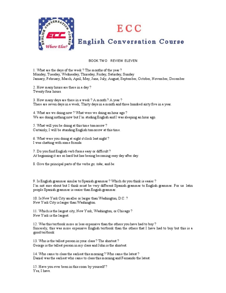 English Language Study Review Questions | PDF