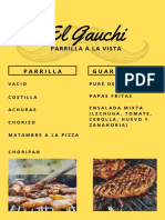 El Gauchi - Menú parrilla y pastas  caracteres