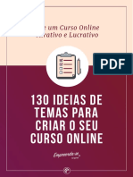 130 ideias de temas para criar seu curso online lucrativo