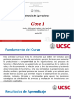 Gestion de Operaciones - 2022 - Clase - 1