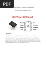 Astable Multivibrator Using 555 Timer