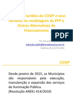 Segurança jurídica da COSIP e reflexos na modelagem de PPP